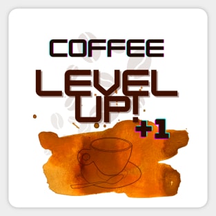 Your Coffee Level Up! Sticker